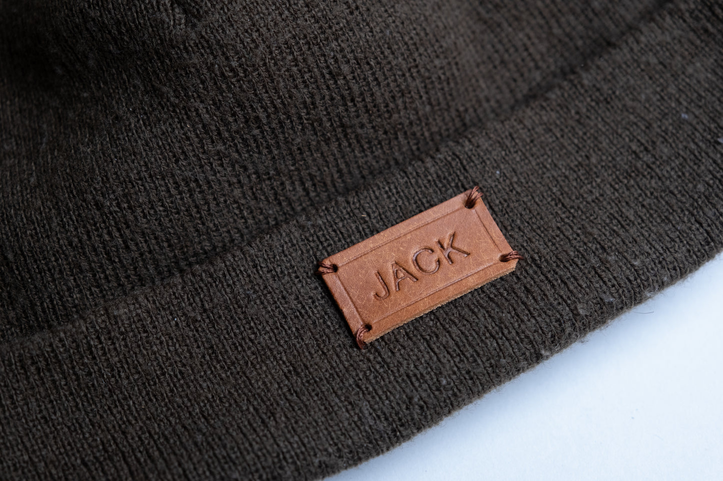 Personalised leather tag