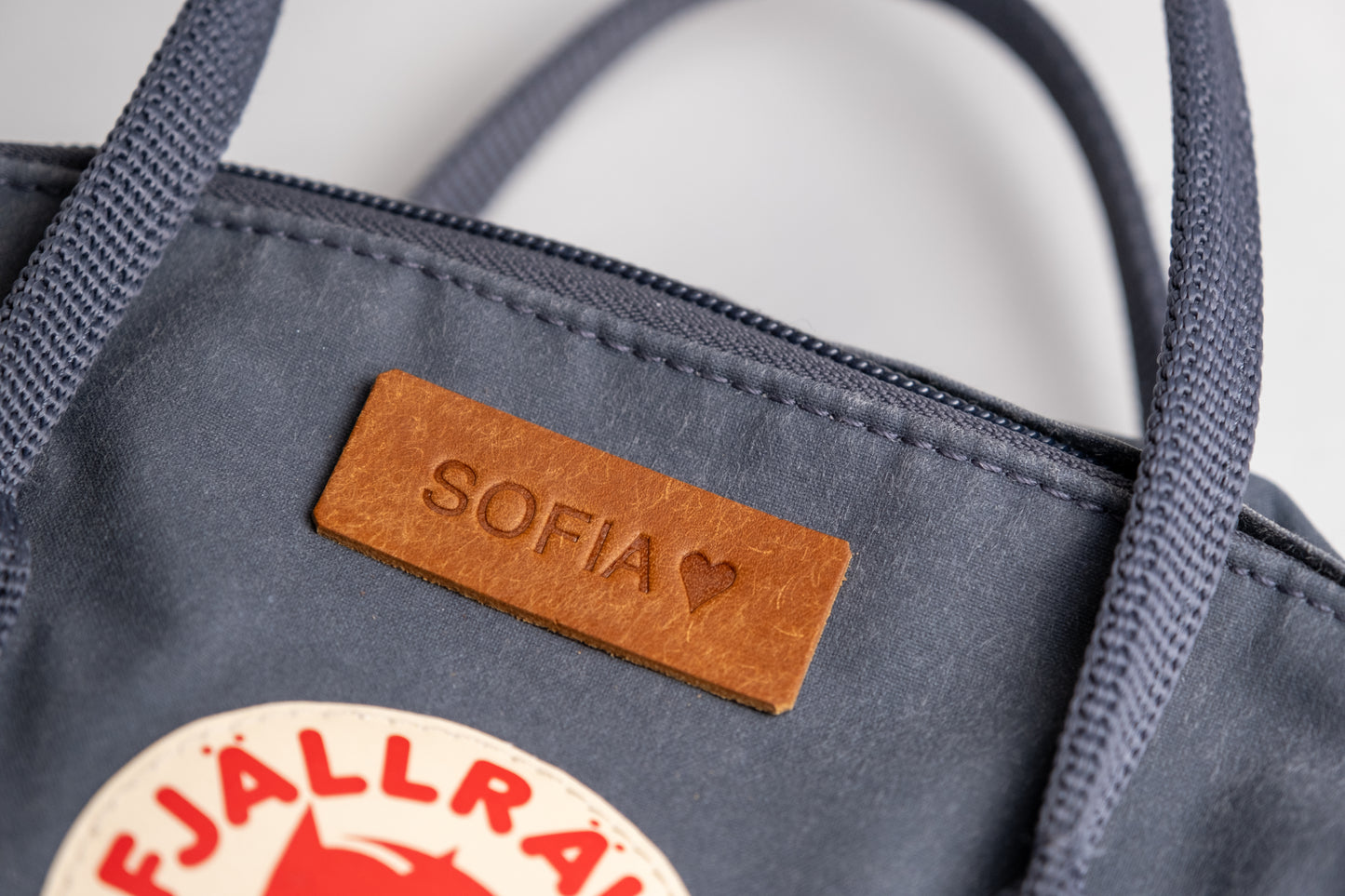 Personalised leather tag