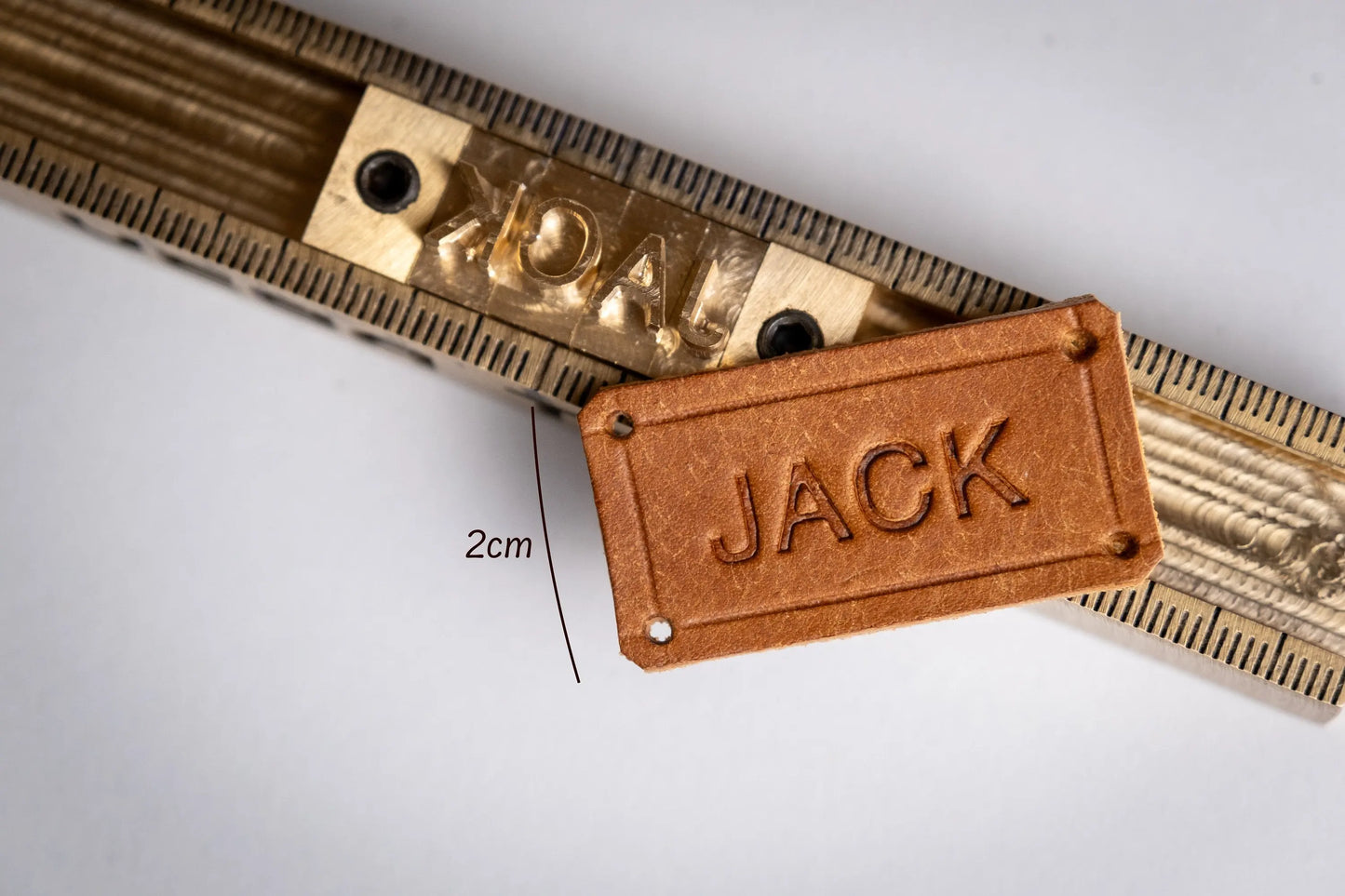 Custom leather label GRHandcraft