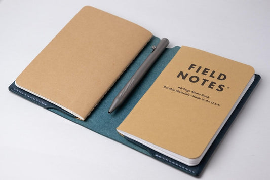 Leather Field Notes Cover - Moleskine Cahier Pocket Cover - GRHandcraft