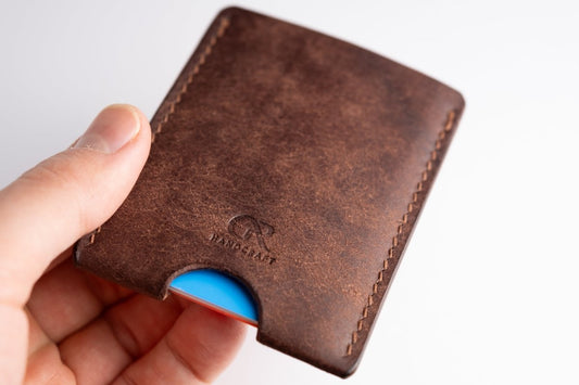 Single pocket card holder - Vertical - GRHandcraft