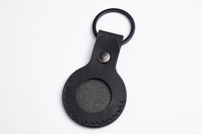 Leather AirTag Keychain Case