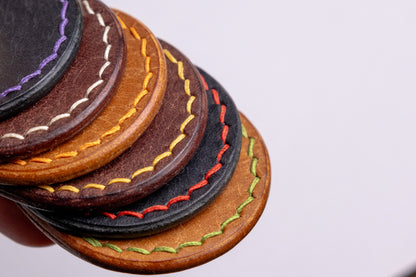 Leather AirTag Keychain Case
