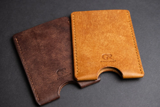 Single pocket card holder - Vertical GRHandcraft