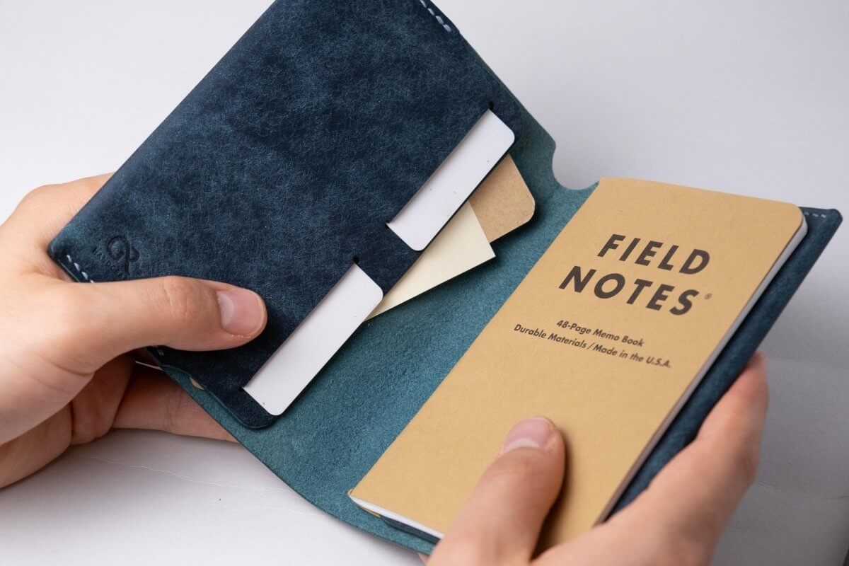 Leather Field Notes Cover - Moleskine Cahier Pocket Cover - GRHandcraft