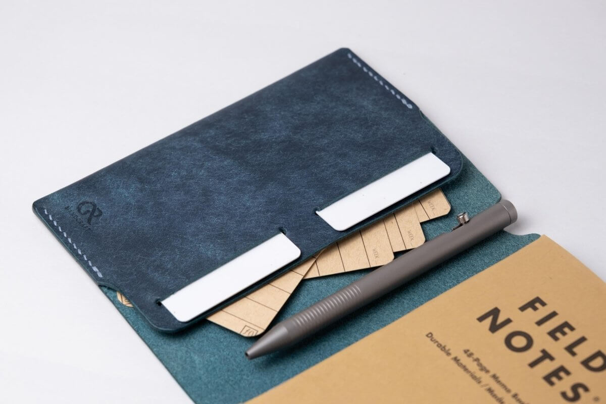 Leather Field Notes Cover - Moleskine Cahier Pocket Cover - GRHandcraft