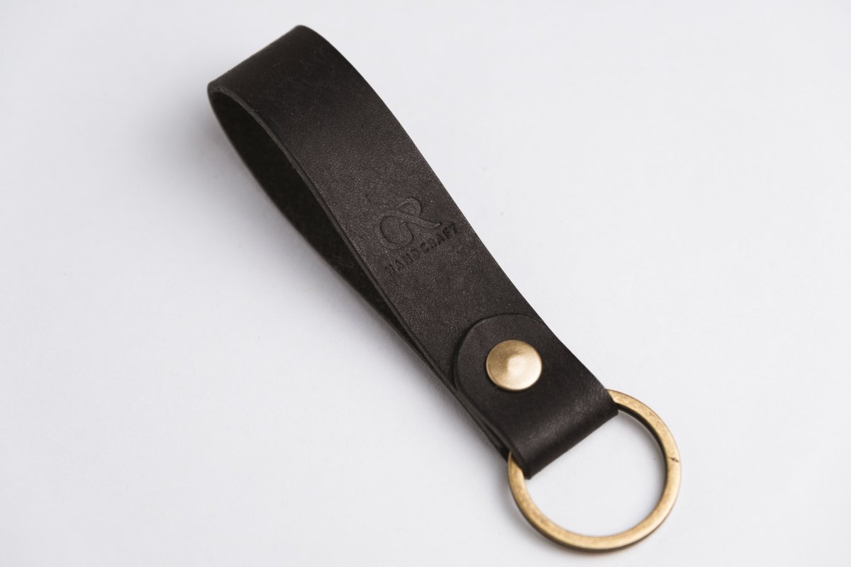 Leather Keychain, Keyring - GRHandcraft
