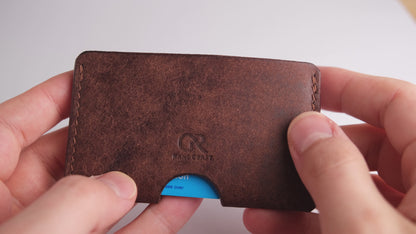 Single Pocket Leather Card Holder