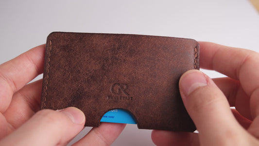 Single Pocket Leather Card Holder
