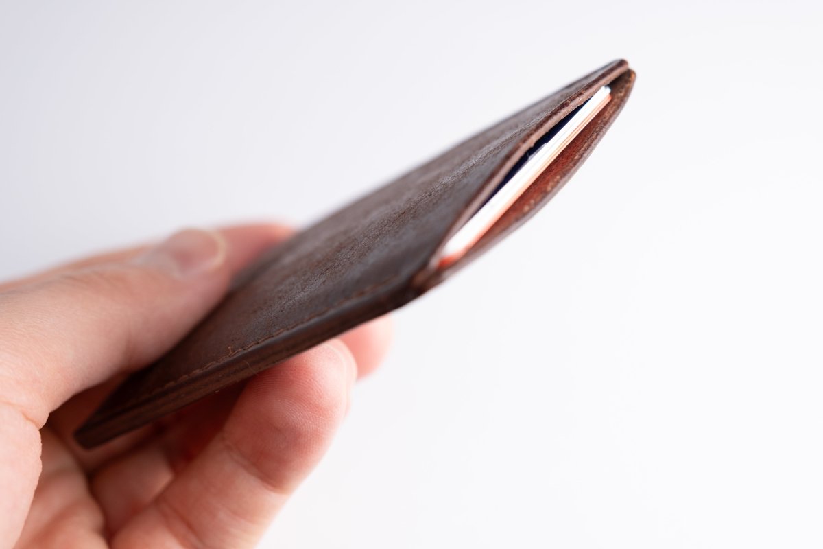 Single pocket card holder - Vertical - GRHandcraft